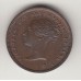 монета 1/2 фартинга, Великобритания, 1844	год , стоимость , цена