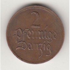 2 пфеннига, Данциг, 1926