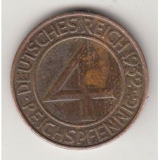4 рейхспфеннига (F), Германия, 1932
