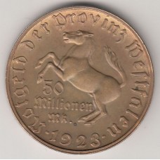 50 миллионов марок (нотгельд), Германия (Вестфалия), 1923