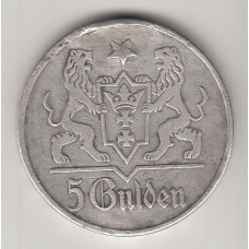 5 гульденов, Данциг, 1923