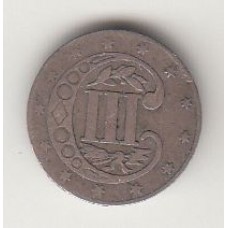 3 цента, США, 1856
