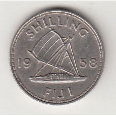 1 шиллинг, Фиджи, 1958
