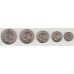 набор монет (50 лепт, 1,2,5,10 драхм), Греция, 1969