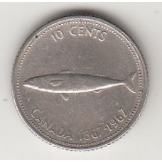 10 центов, Канада, 1967
