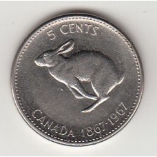 5 центов, Канада, 1967