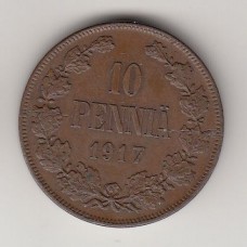 10 пенни, Финляндия, 1917