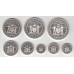 набор монет (1,5,10,25,50 центов, 1,5,10 долларов), Белиз, 1975
