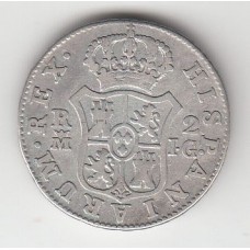 2 реала, Испания, 1808