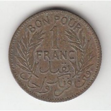 1 франк, Тунис, 1941