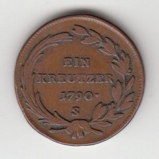 1 крейцер, Австрия, 1790