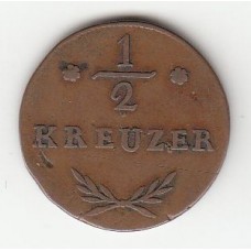 1/2 крейцера, Вюрцбург, 1810