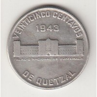 1 кетсаль, Гватемала, 1943