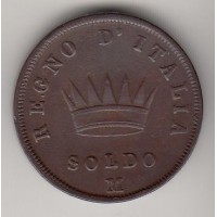 1 сольдо, Италия, Ломбардия, 1812