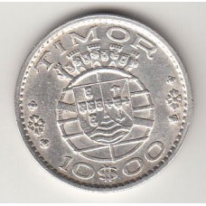 монета 10 эскудо, Тимор, 1964	год , стоимость , цена