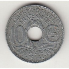монета 10 сантимов, Франция, 1941	год , стоимость , цена