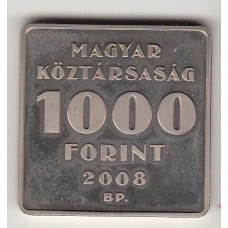 монета 1000 форинтов, Венгрия, 2008	 год , стоимость , цена