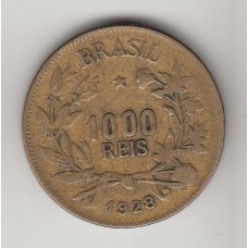монета 1000 рейсов, Бразилия, 1928	год, стоимость , цена