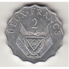 монета 2 франка, Руанда, 1970	год , стоимость , цена