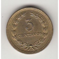 монета 3 сентаво, Сальвадор, 1974	год, стоимость , цена