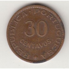 монета 30 сентаво, Тимор, 1958	год, стоимость , цена