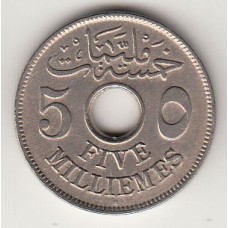 монета 5 мильемов, Египет, 1917	год , стоимость , цена