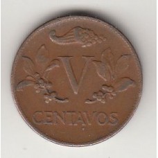 монета 5 сентаво, Колумбия, 1959	год, стоимость , цена