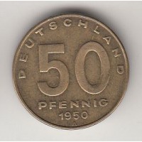 50 пфеннигов, Восточная Германия, 1950