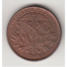 50 сентаво, Боливия, 1942