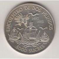 5000 сукре, Эквадор, 1992
