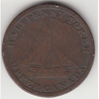 1/2 пенни, токен Верхней Канады, 1820