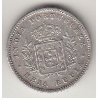 1/2 рупии, Португальская Индия, 1881