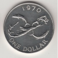 1 доллар, Бермуды, 1970