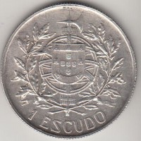 1 эскудо, Португалия, 1910