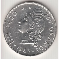 1 песо, Доминиканская Республика, 1963