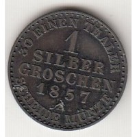 1 серебряный грош, Пруссия, 1857
