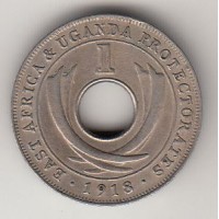 1 цент, Британская Восточная Африка и Уганда, 1918