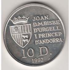10 динеров, Андорра, 1992