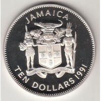 10 долларов, Ямайка, 1991