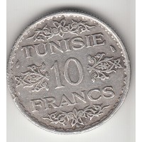 10 франков, Тунис, 1934