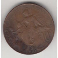 10 сантимов, Франция, 1911