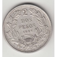 2 песо, Чили, 1927
