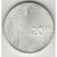20 франков, Швейцария, 1991