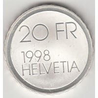 20 франков, Швейцария, 1998