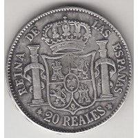 20 реалов, Испания, 1857