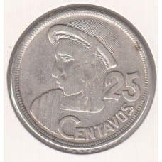 25 сентаво, Гватемала, 1954