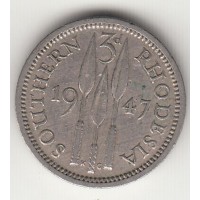 3 пенса, Южная Родезия, 1947