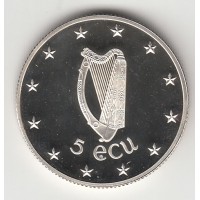 5 экю, Ирландия, 1990