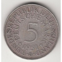 5 марок, Германия, 1951