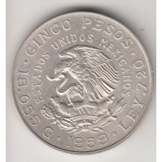 5 песо, Мексика, 1959